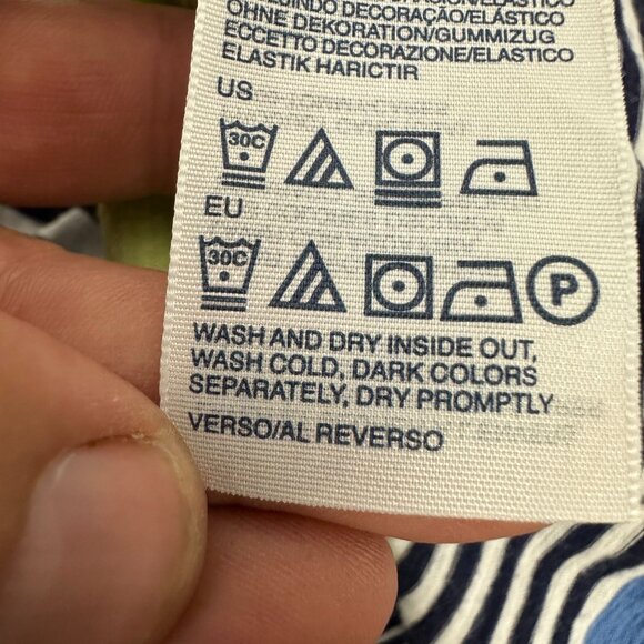 Tommy Hilfiger Strapless Striped Maxi Dress Size S Cotton & Modal Blend - Picture 5 of 7